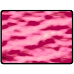 Pink  Waves Flow Series 4 Fleece Blanket (Large)  80 x60  Blanket Front