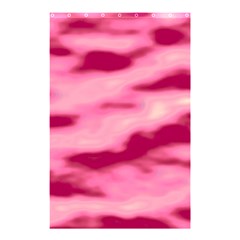 Pink  Waves Flow Series 4 Shower Curtain 48  X 72  (small)  by DimitriosArt