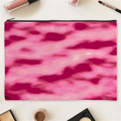 Pink  Waves Flow Series 4 Cosmetic Bag (xxxl) by DimitriosArt