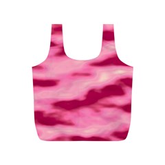 Pink  Waves Flow Series 4 Full Print Recycle Bag (s) by DimitriosArt