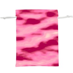 Pink  Waves Flow Series 4  Lightweight Drawstring Pouch (xl) by DimitriosArt