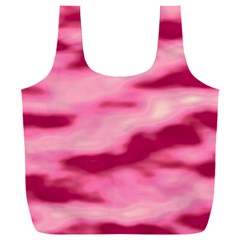 Pink  Waves Flow Series 4 Full Print Recycle Bag (xxl) by DimitriosArt