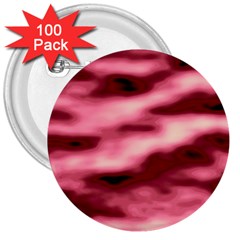 Pink  Waves Flow Series 5 3  Buttons (100 Pack)  by DimitriosArt