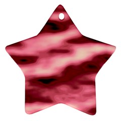 Pink  Waves Flow Series 5 Star Ornament (two Sides) by DimitriosArt