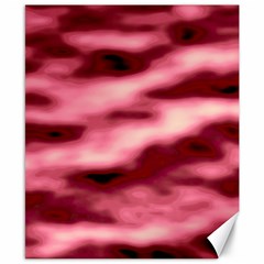 Pink  Waves Flow Series 5 Canvas 8  X 10  by DimitriosArt