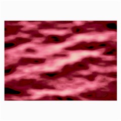 Pink  Waves Flow Series 5 Large Glasses Cloth by DimitriosArt