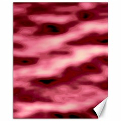 Pink  Waves Flow Series 5 Canvas 11  X 14  by DimitriosArt