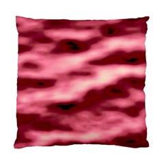 Pink  Waves Flow Series 5 Standard Cushion Case (one Side) by DimitriosArt