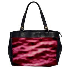 Pink  Waves Flow Series 5 Oversize Office Handbag by DimitriosArt