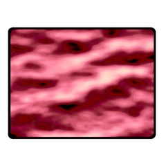 Pink  Waves Flow Series 5 Fleece Blanket (small) by DimitriosArt