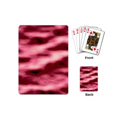 Pink  Waves Flow Series 5 Playing Cards Single Design (mini) by DimitriosArt