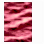 Pink  Waves Flow Series 5 Small Garden Flag (Two Sides) Front