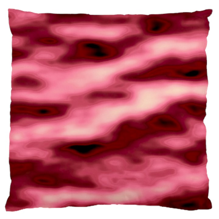 Pink  Waves Flow Series 5 Large Cushion Case (Two Sides)