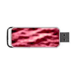 Pink  Waves Flow Series 5 Portable Usb Flash (one Side) by DimitriosArt