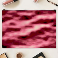 Pink  Waves Flow Series 5 Cosmetic Bag (xxxl) by DimitriosArt