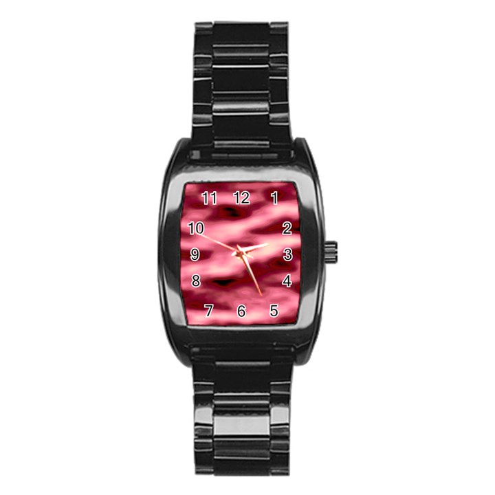 Pink  Waves Flow Series 5 Stainless Steel Barrel Watch