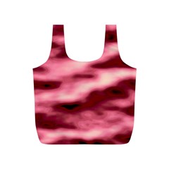 Pink  Waves Flow Series 5 Full Print Recycle Bag (s) by DimitriosArt