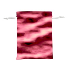 Pink  Waves Flow Series 5 Lightweight Drawstring Pouch (l) by DimitriosArt