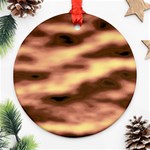 Gold Waves Flow Series 2 Ornament (Round) Front