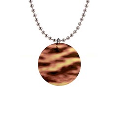 Gold Waves Flow Series 2 1  Button Necklace by DimitriosArt