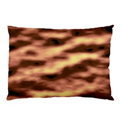 Gold Waves Flow Series 2 Pillow Case by DimitriosArt