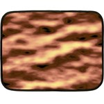 Gold Waves Flow Series 2 Fleece Blanket (Mini) 35 x27  Blanket