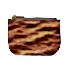 Gold Waves Flow Series 2 Mini Coin Purse by DimitriosArt