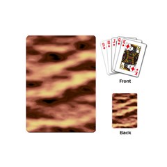 Gold Waves Flow Series 2 Playing Cards Single Design (mini) by DimitriosArt