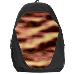 Gold Waves Flow Series 2 Backpack Bag by DimitriosArt