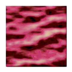 Pink  Waves Flow Series 6 Tile Coaster by DimitriosArt