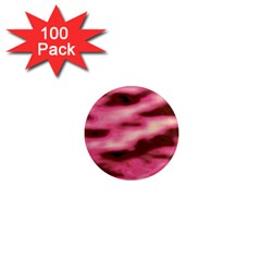 Pink  Waves Flow Series 6 1  Mini Magnets (100 Pack)  by DimitriosArt