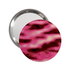 Pink  Waves Flow Series 6 2 25  Handbag Mirrors by DimitriosArt