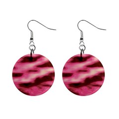 Pink  Waves Flow Series 6 Mini Button Earrings by DimitriosArt