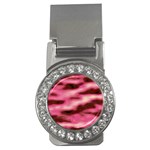 Pink  Waves Flow Series 6 Money Clips (CZ)  Front