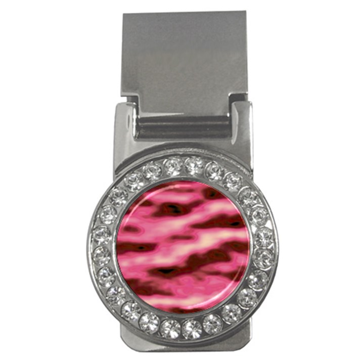 Pink  Waves Flow Series 6 Money Clips (CZ) 