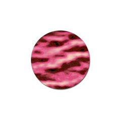 Pink  Waves Flow Series 6 Golf Ball Marker by DimitriosArt