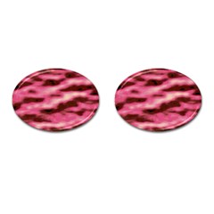 Pink  Waves Flow Series 6 Cufflinks (oval) by DimitriosArt