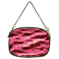 Pink  Waves Flow Series 6 Chain Purse (two Sides) by DimitriosArt