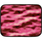 Pink  Waves Flow Series 6 Fleece Blanket (Mini) 35 x27  Blanket