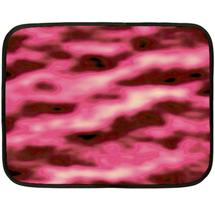 Pink  Waves Flow Series 6 Fleece Blanket (Mini)