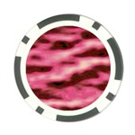 Pink  Waves Flow Series 6 Poker Chip Card Guard (10 pack) Front