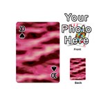 Pink  Waves Flow Series 6 Playing Cards 54 Designs (Mini) Front - Spade10