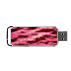 Pink  Waves Flow Series 6 Portable Usb Flash (two Sides) by DimitriosArt