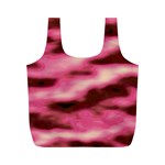 Pink  Waves Flow Series 6 Full Print Recycle Bag (M) Back