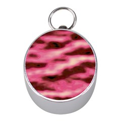 Pink  Waves Flow Series 6 Mini Silver Compasses by DimitriosArt