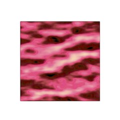 Pink  Waves Flow Series 6 Satin Bandana Scarf by DimitriosArt