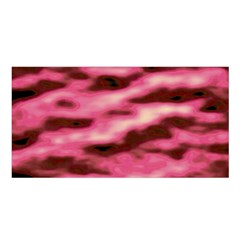 Pink  Waves Flow Series 6 Satin Shawl by DimitriosArt