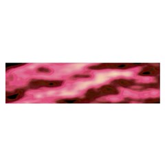 Pink  Waves Flow Series 6 Satin Scarf (oblong) by DimitriosArt