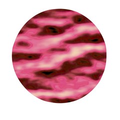 Pink  Waves Flow Series 6 Mini Round Pill Box (pack Of 5) by DimitriosArt