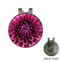 Dahlia-flower-purple-dahlia-petals Hat Clips With Golf Markers by Sapixe